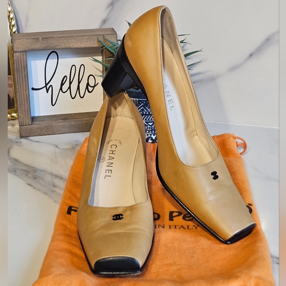 Chanel Cognac Colored Women's Shoes - Size 10 - Picture 3 of 9